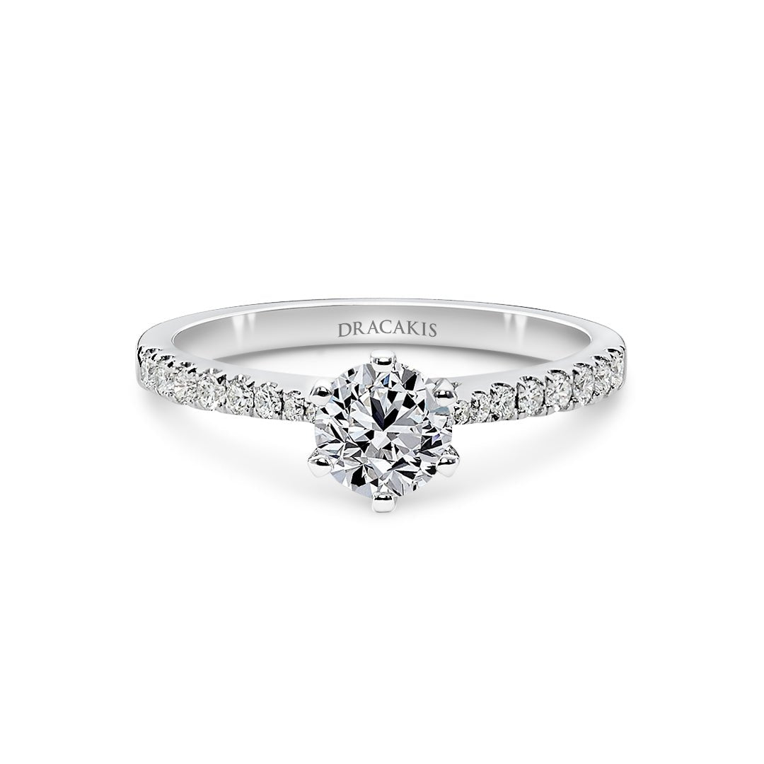 Round Brilliant Cut Diamond Engagement Rings - Dracakis Jewellers